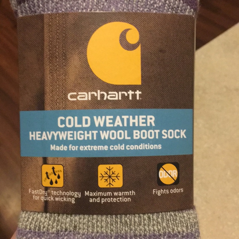 Carhartt cold weather heavyweight wool boot sock M